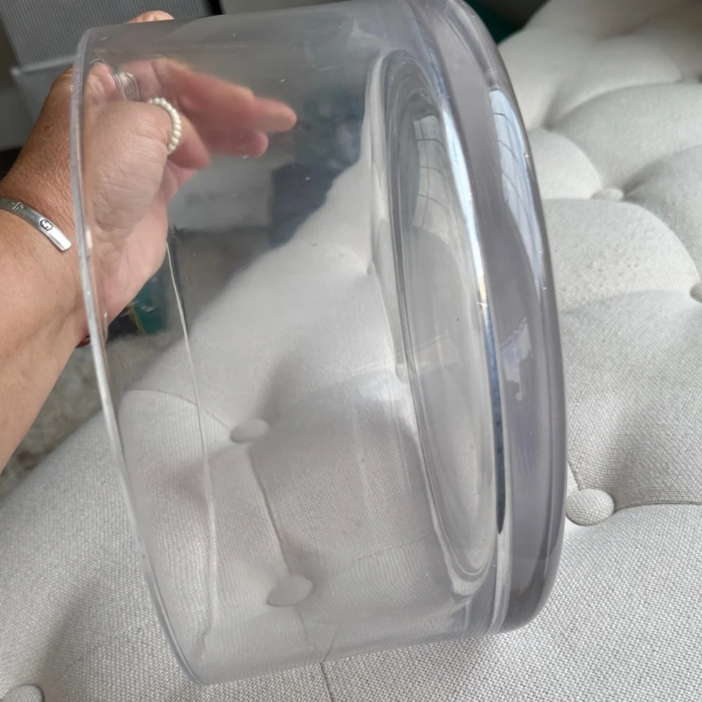 Clear Large Glass Bowl 9in Dx 5inH - Picture 3 of 5